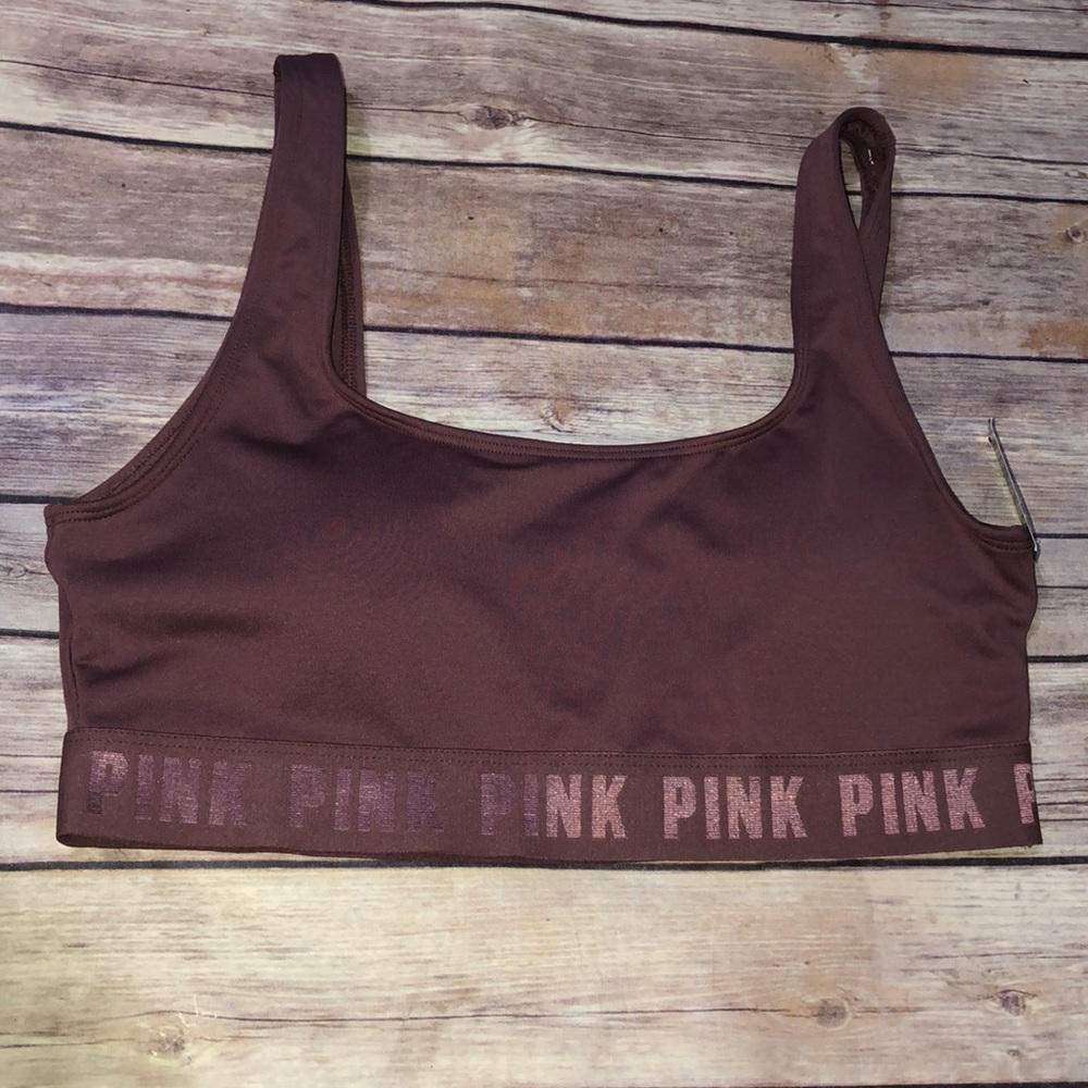 Pink Victoria Secret sports bra